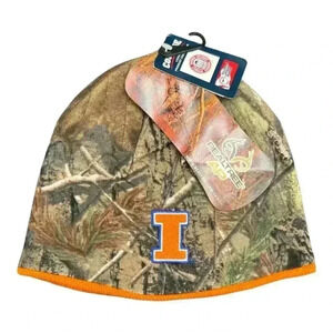 NCAA university of Illinois Real tree beanie. NWT